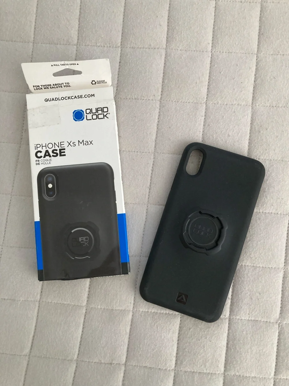 Black iPhone Xs Max Protective Mount Case with Utility Belt Clip